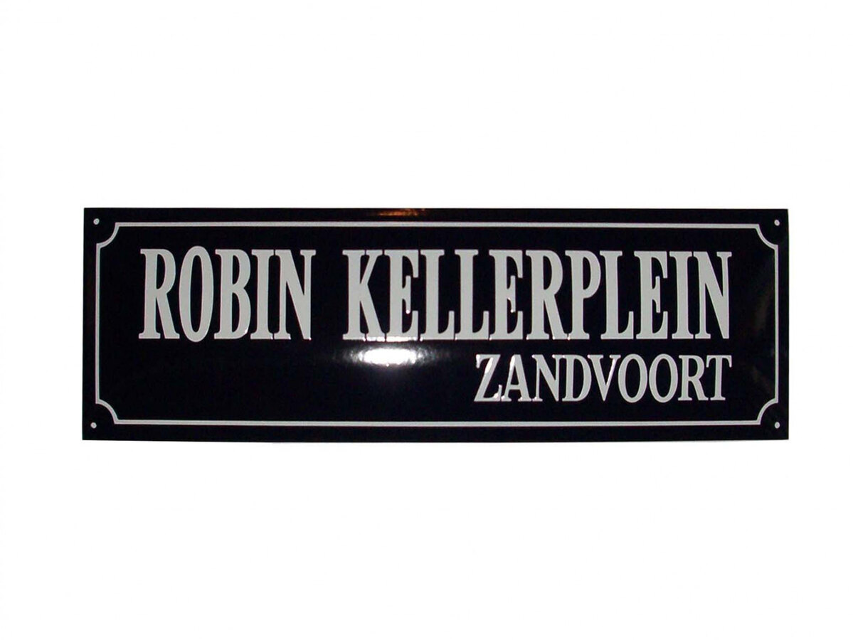Emaille straatnaambord met eigen tekst