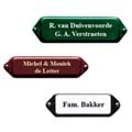 Naambordjes met oor