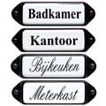 Tekstbordjes met oor