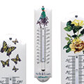 Thermometers bloemen en vlinders