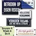 Horeca- en spreukbordjes