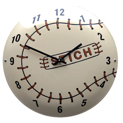 Emaille Klok "Stitch" Type KLK-25. ø40 cm