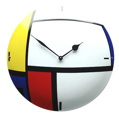 Emaille Klok "Kleurrijk". Type KLK-27. ø 40 cm