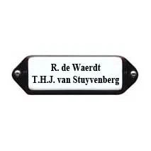Emaille naamplaatje met oor. 10x3 cm
