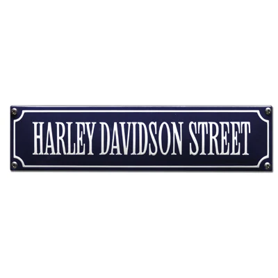 HARLEY DAVIDSON STREET emaille "straatnaambord". 33x8 cm. Type S-34