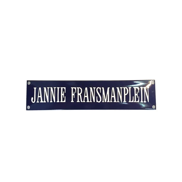 Straatnaambord 33x8 cm met 1 regel zonder kader