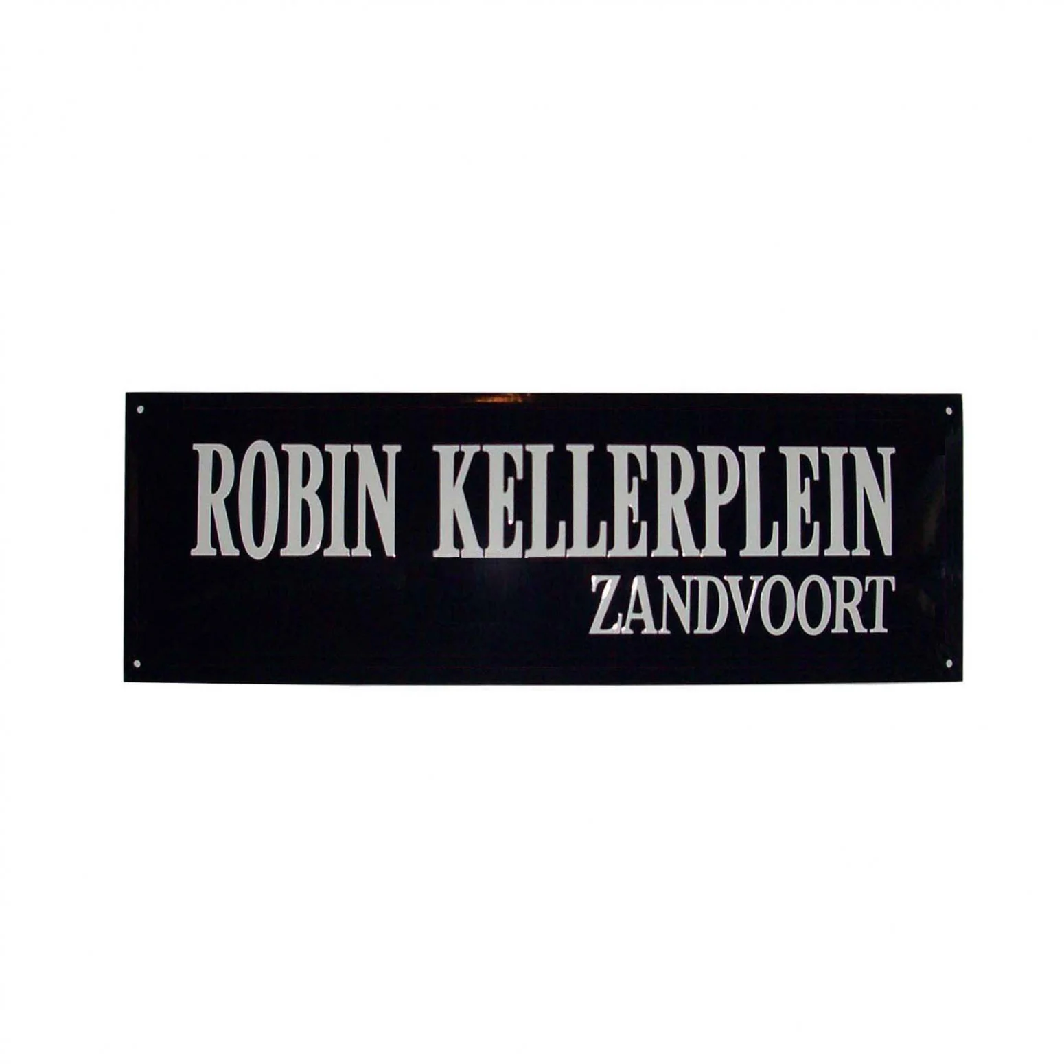 Straatnaambord 33x12 cm met 2 regels Rechts zonder kader