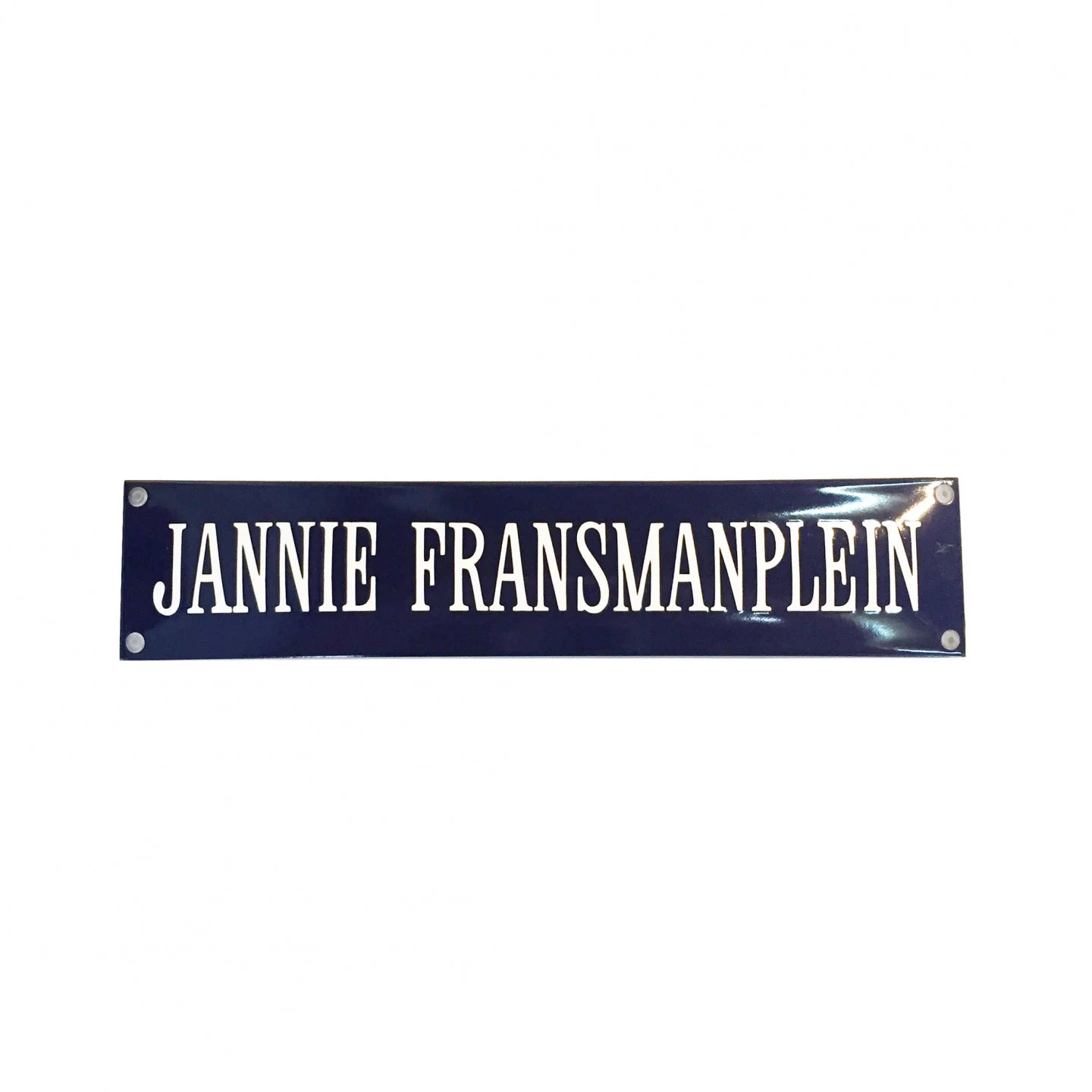 Straatnaambord 40x8 cm met 1 regel zonder kader