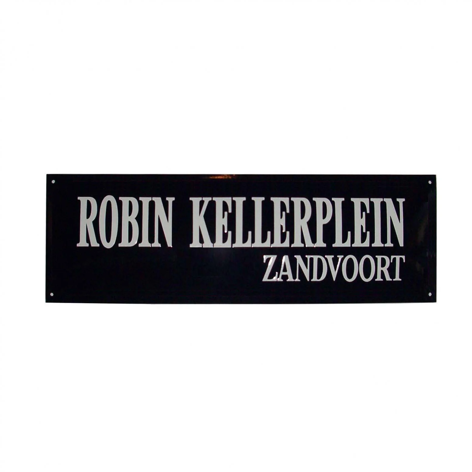 Straatnaambord 40x12 cm met 2 regels rechts zonder kader