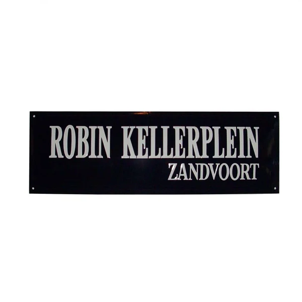 Straatnaambord 40x12 cm met 2 regels rechts zonder kader