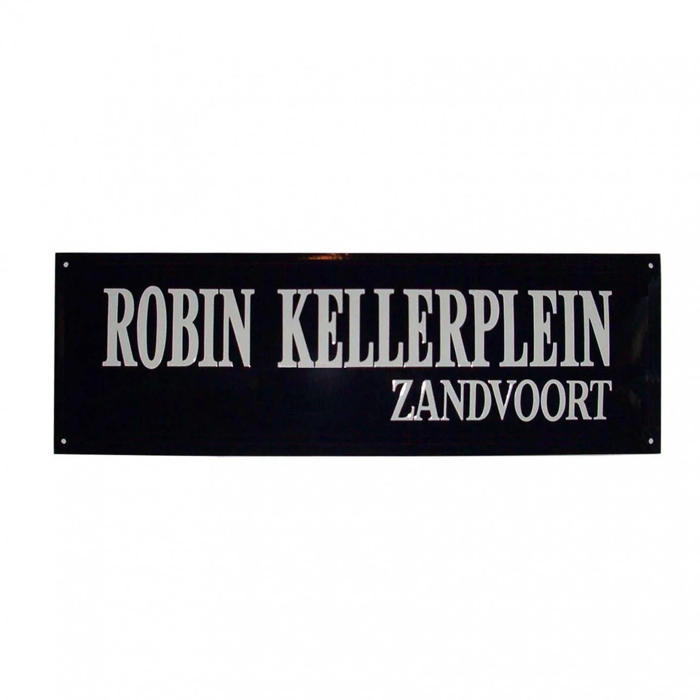 Straatnaambord 70x20 cm met 2 regels rechts zonder kader
