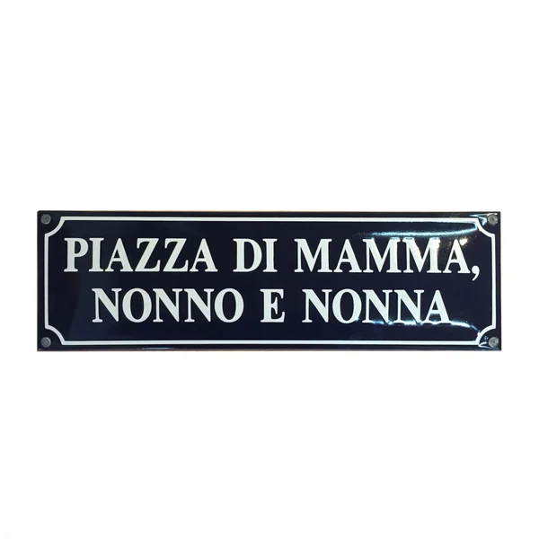 Straatnaambord 70x20 cm met 2 regels gecentreerd + kader