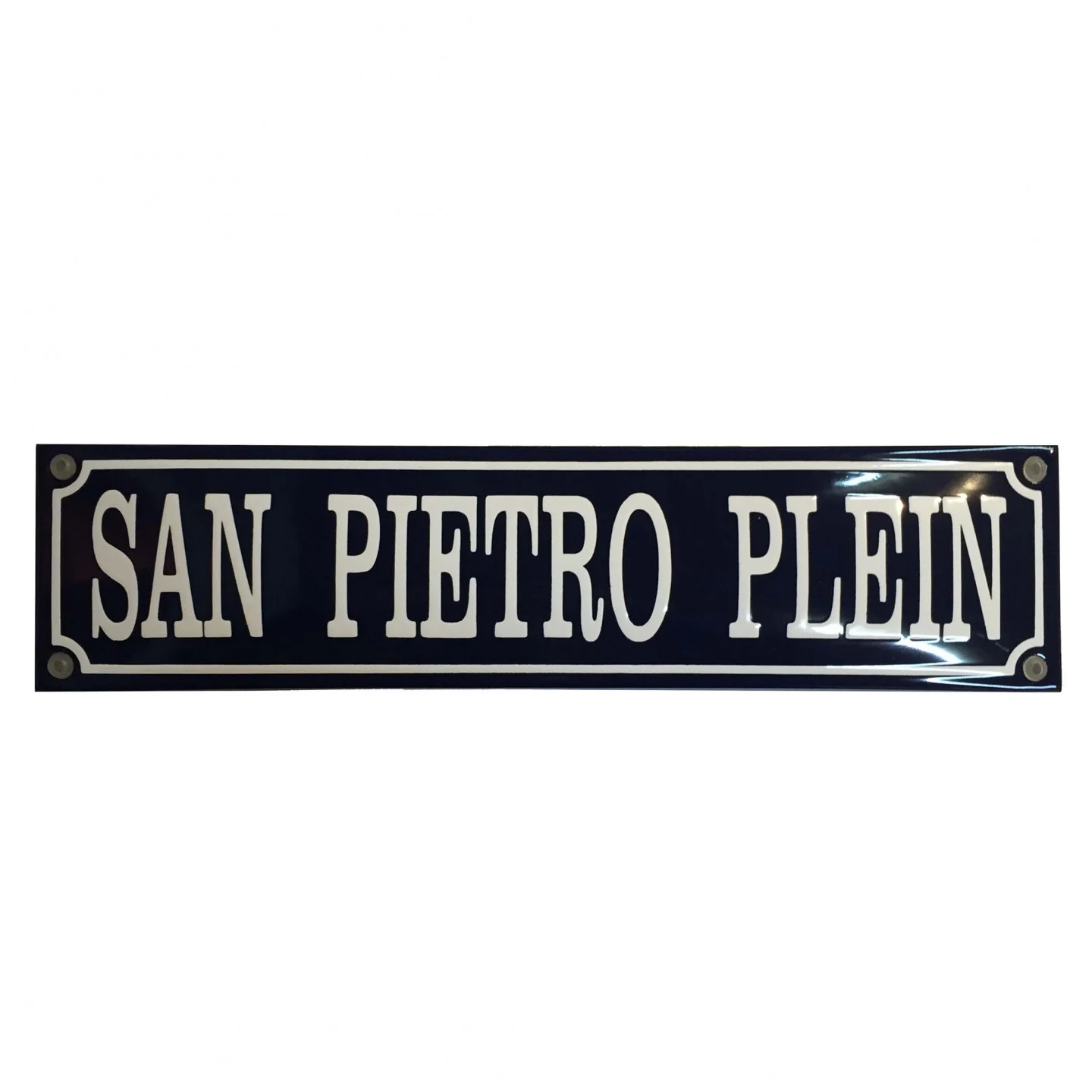 Straatnaambord 80x15 cm met 1 regel en kader