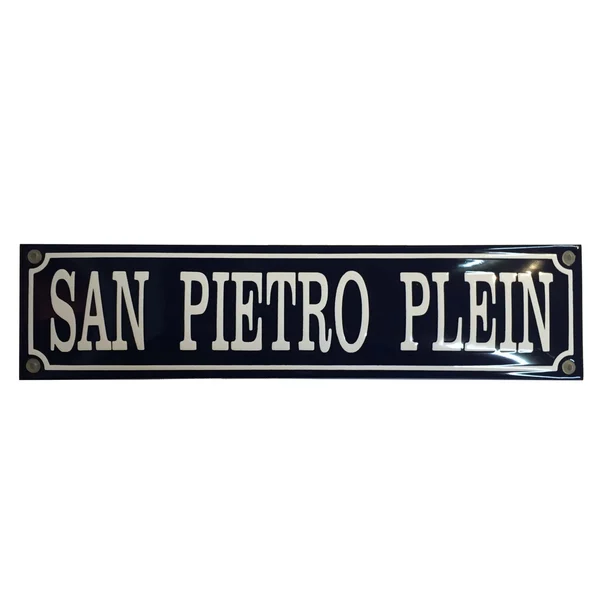 Straatnaambord 80x15 cm met 1 regel en kader