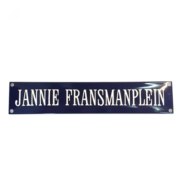 Straatnaambord 80x15 cm met 1 regel zonder kader