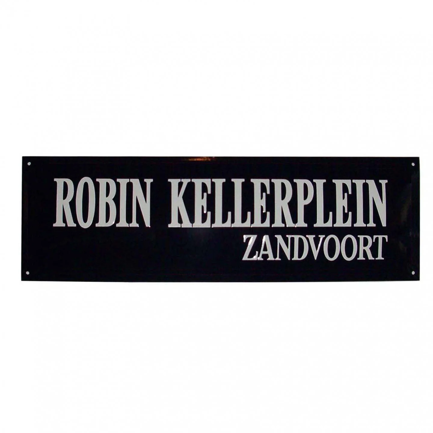 Straatnaambord 80x20 cm met 2 regels rechts zonder kader