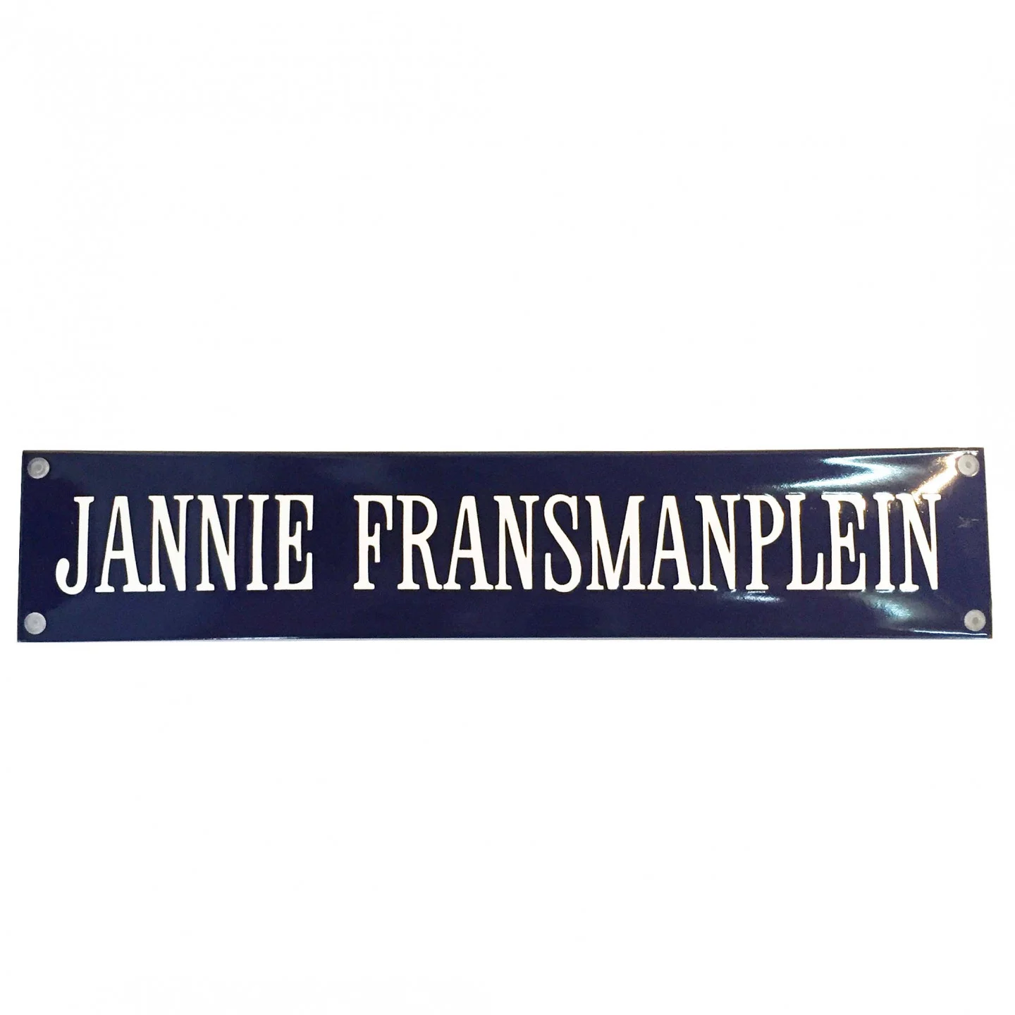Straatnaambord 90x15 cm met 1 regel zonder kader