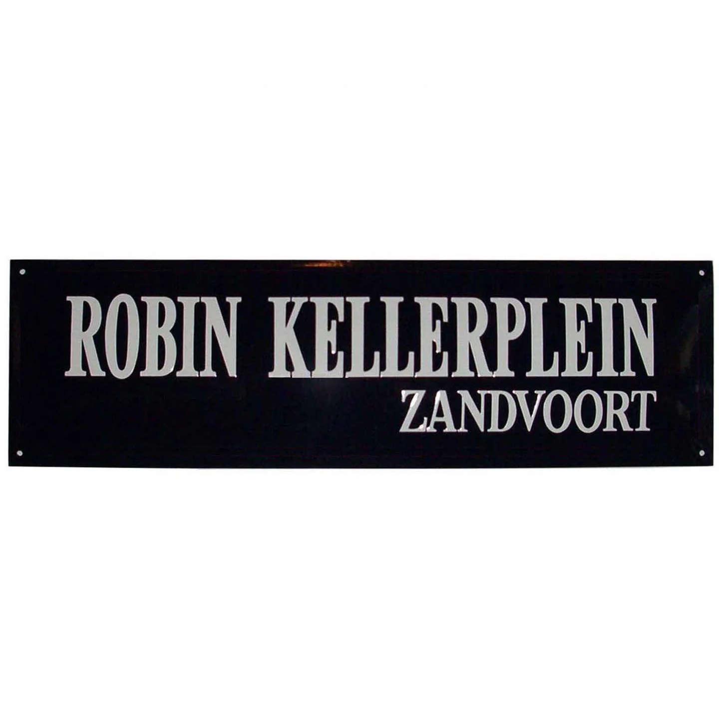 Straatnaambord 90x20 cm met 2 regels rechts zonder kader