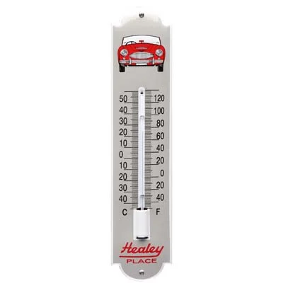 Emaille thermometer Austin Healey 6,5x30 cm. Type TA-02
