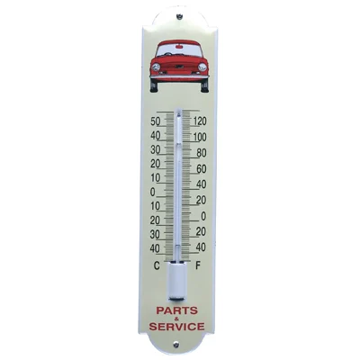 Emaille thermometer Triumph TR6. 6,5x30 cm. Type TA-19