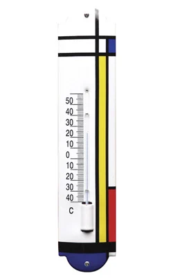 Emaille Thermometer Kunst. Type TK-04. 6,5x30 cm