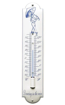 Emaille Thermometer Ballerina. Type TK-05. 6,5x30 cm