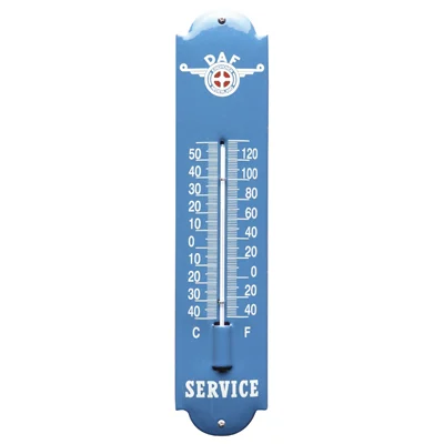 DAF Service thermometer van emaille. 6,5x30 cm. Type TM-04