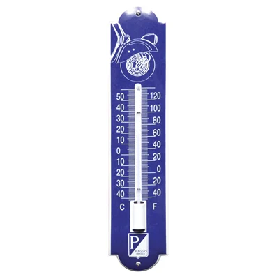 Vespa Piaggio emaille thermometer. 6,5x30 cm. Type TM-32