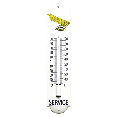 HONDA Service emaille thermometer. 6,5x30 cm. Type TM-36